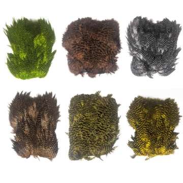 Grizzly Soft Hackle Marabou Patch